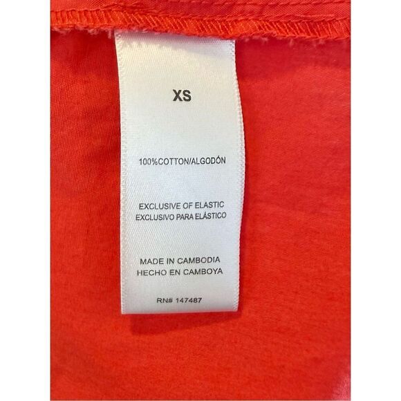 Draper James Red Puff Sleeve With Pockets Mini Summer Dress Women's XS - Picture 7 of 11